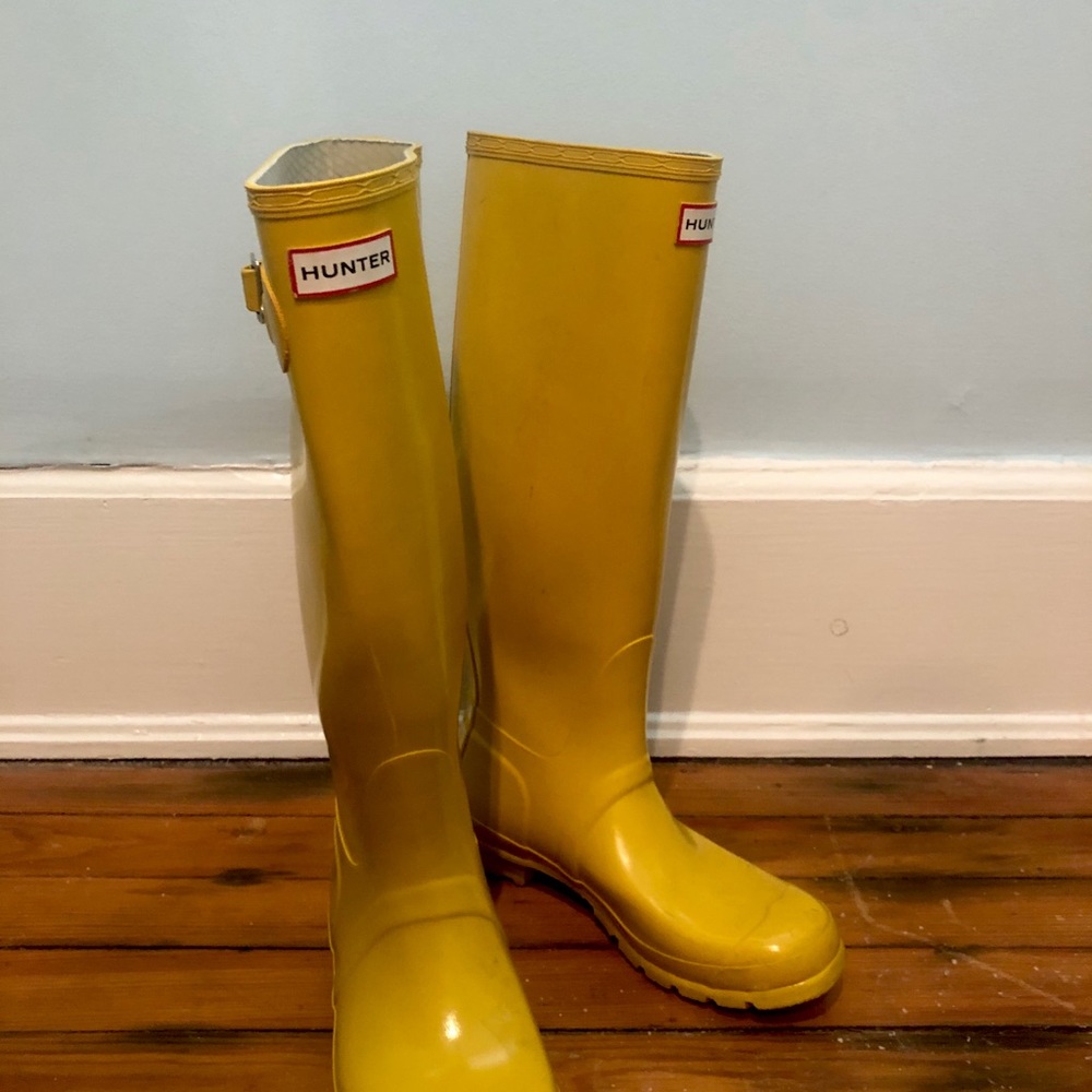 Yellow Hunter Boots